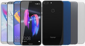 3D realistic honor 9 lite model