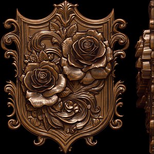 3D Frame of Royal Roses 3D print model
