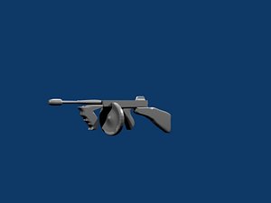 3d tommy gun model