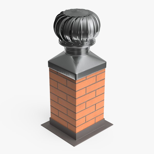 Spherical Cowl Chimney Brick 3D model