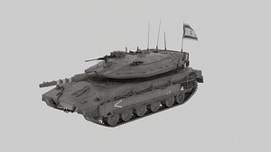 3D model Israel Defense Force Merkava Battle Tank