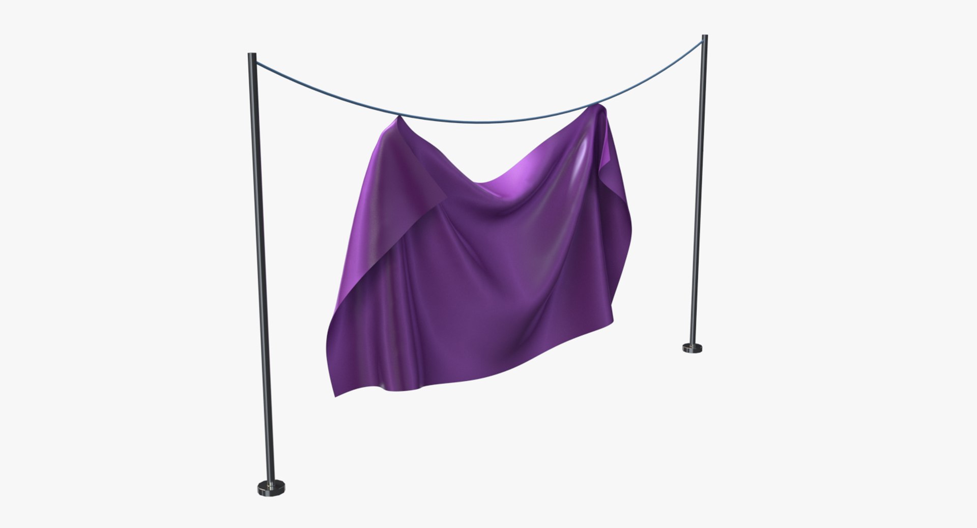 Fabric Hanged Rope 3D Model - TurboSquid 1325120