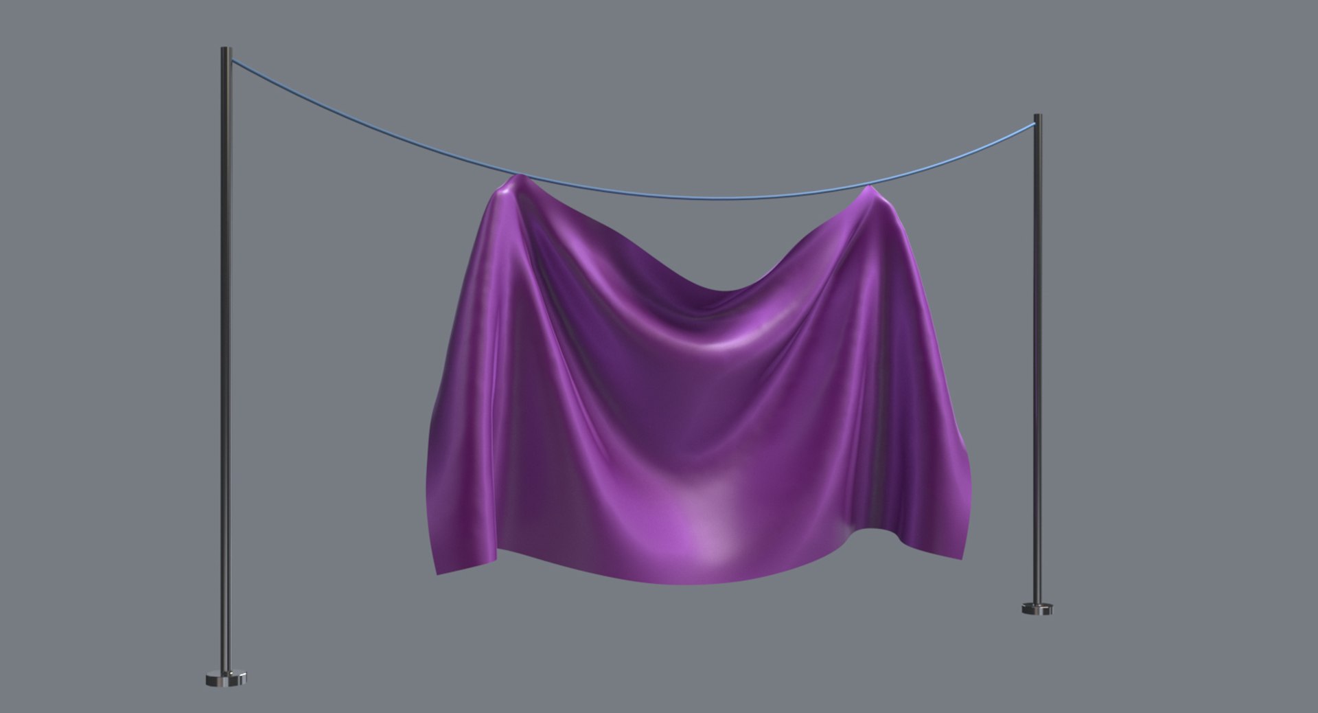 Fabric Hanged Rope 3D Model - TurboSquid 1325120