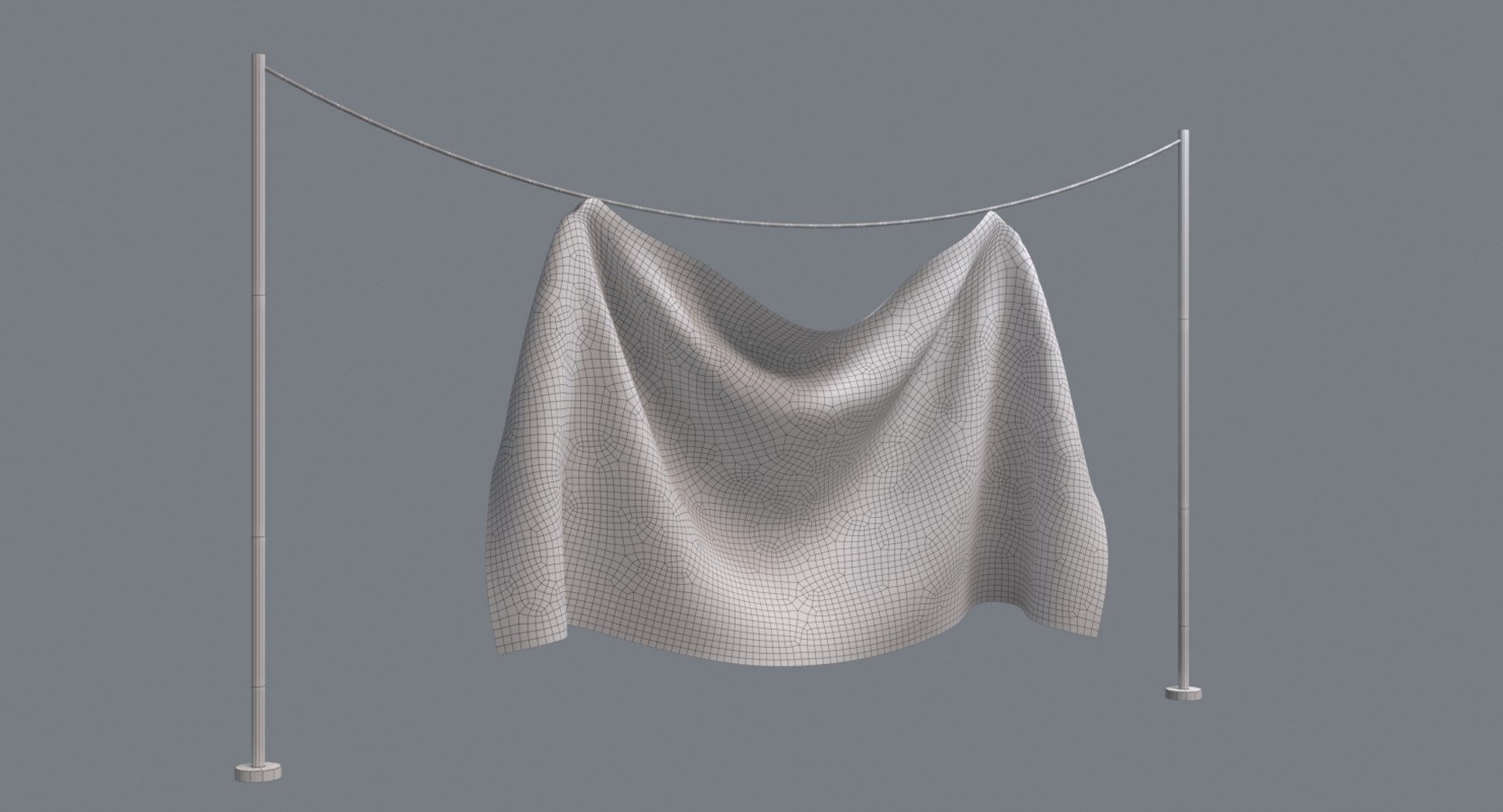 Fabric Hanged Rope 3D Model - TurboSquid 1325120