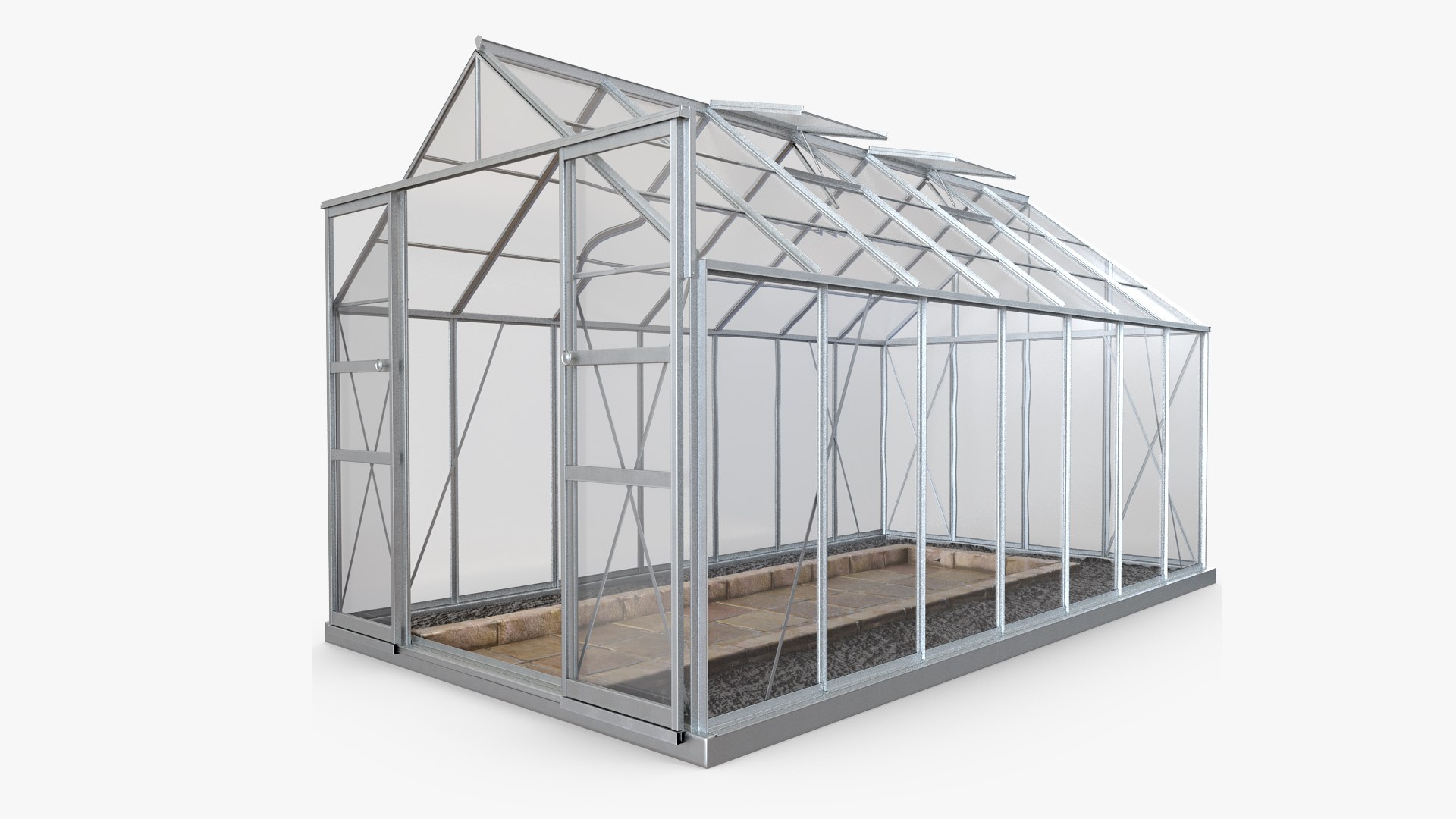 Outdoor Waterproof Aluminum Gazebo 3D model preview