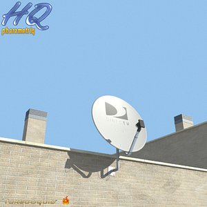 Directv Automatic Multi Satellite TV Antenna SK SWM3 3D model - TurboSquid  1819372