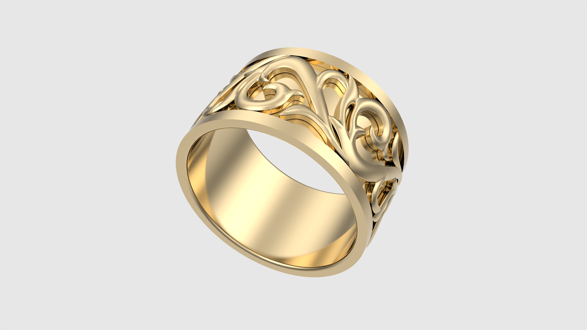 3D Exquisite Filigree Band Ring JDBCo Model - TurboSquid 2345326