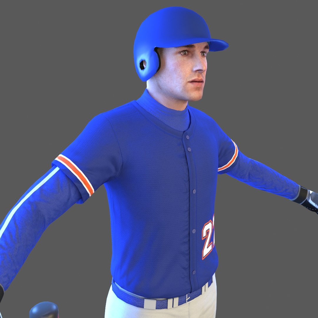 Baseball Player Bat Ball 3D Model - TurboSquid 1462842