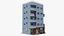 Edificio azul japonés: conversión PBR