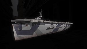 casablanca-class escort carrier 3D