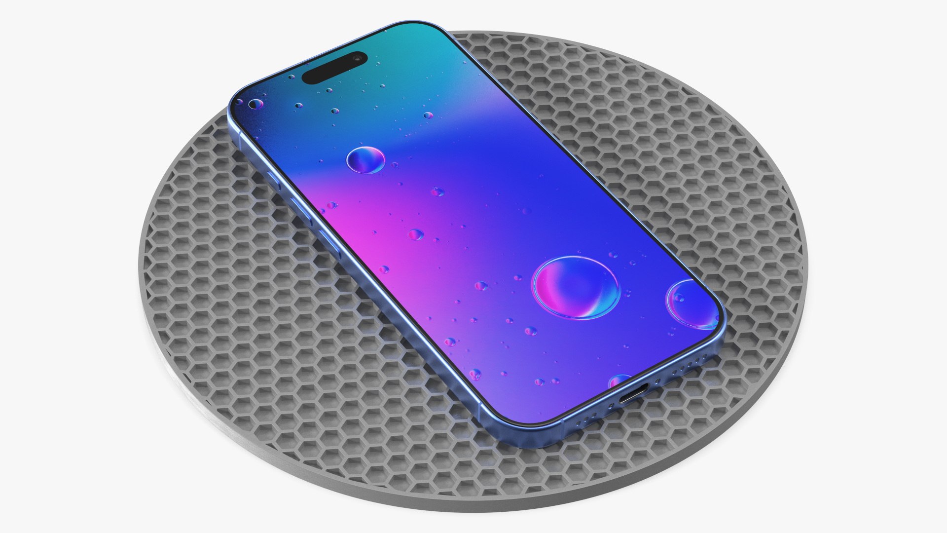Phone Repair Silicone Mat with Smartphone 3D model preview