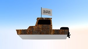 3D model Afghanistan Fishing Boat