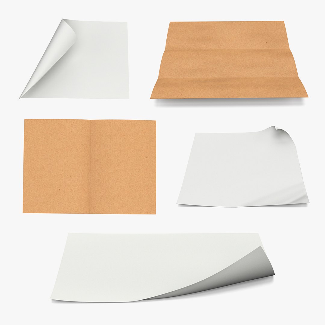 3D Curled Paper Sheets Collection 3 https://p.turbosquid.com/ts-thumb/7e/ATnVGj/9w/curledpapersheetscollection33dsmodel000/jpg/1680180154/1920x1080/fit_q87/d1f4f9092ba0d9ae6f25b61277ccc661bbeb3720/curledpapersheetscollection33dsmodel000.jpg