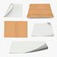 3D Curled Paper Sheets Collection 3