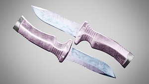 3D Knife 7 Blossom Pink FT model