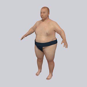 3d model asian man
