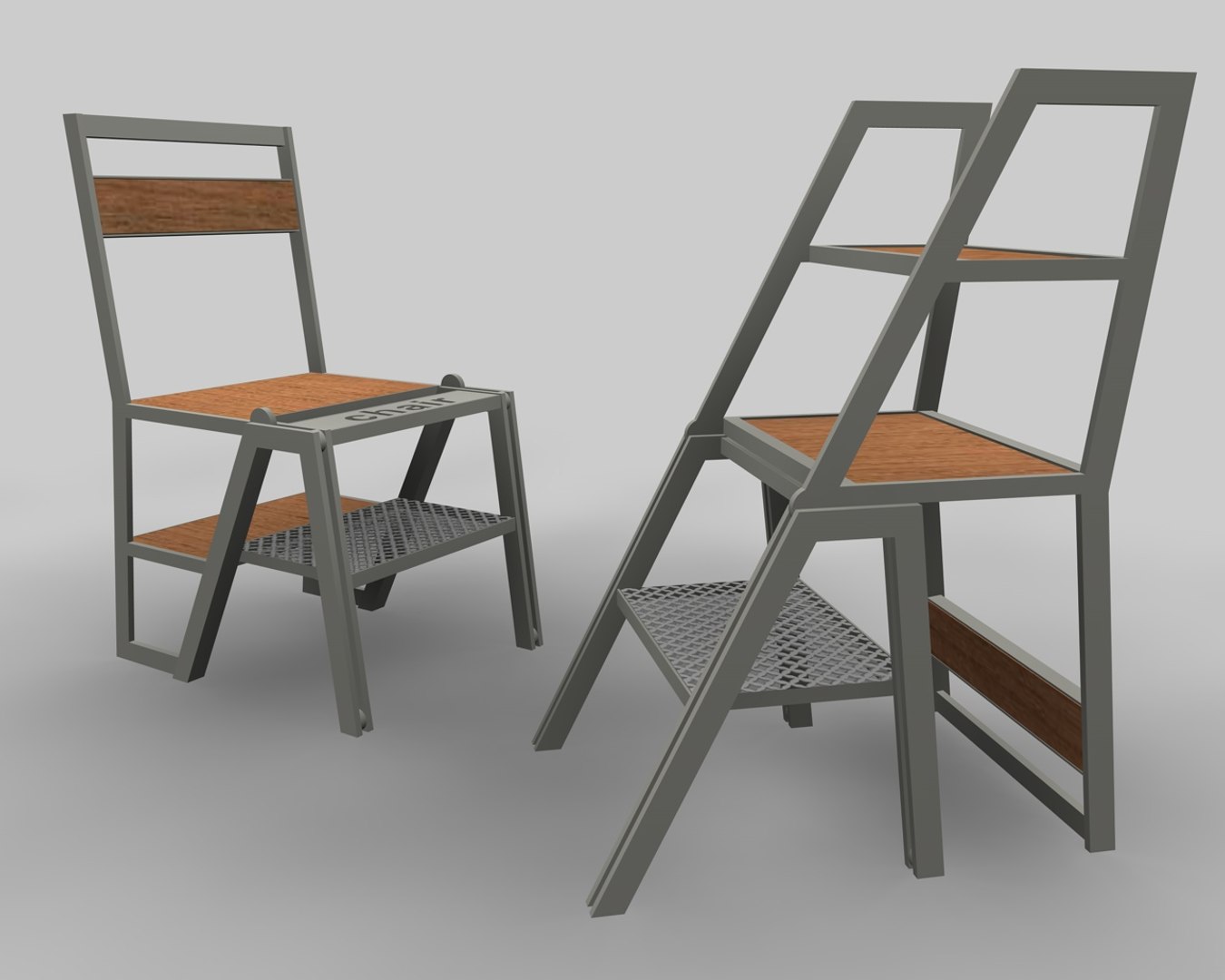 chair stair 3d model