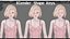 Roupas íntimas 0014 - Rigged - Unreal - Unity - Blender - Animado - Personagem feminina realista