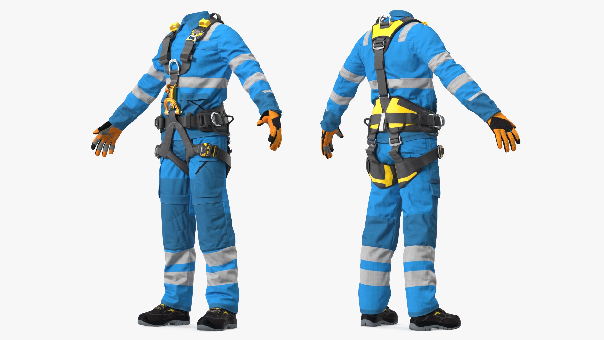 Alpinist Worker Suit 3D model preview
