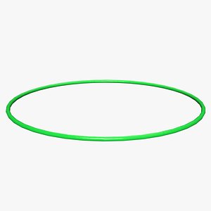 Hulahoop Green 3D model