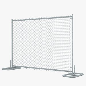 chain link fence 3D model