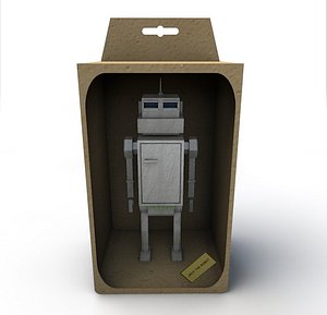 robot toy in a box