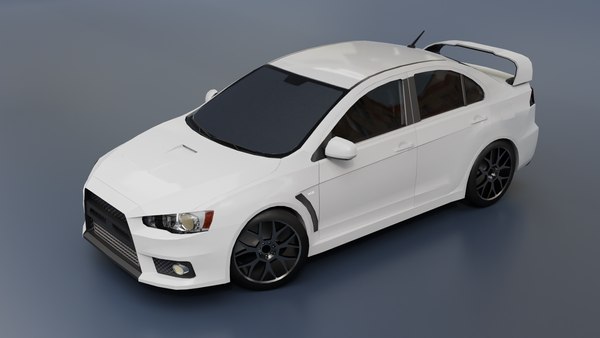 3D Модель Mitsubishi Lancer Низкополигональная - TurboSquid 1727407
