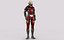 Sci-Fi Alien Character Game Ready with Rigging Fully Rigged