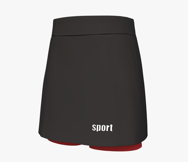 3D Lady Sport Skirt model