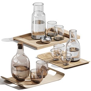 dishes tableware set 03 3D