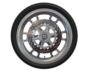 motorcycle wheel 3D model