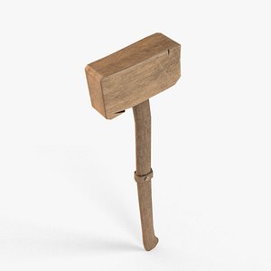 Hammer - Wood 3D model