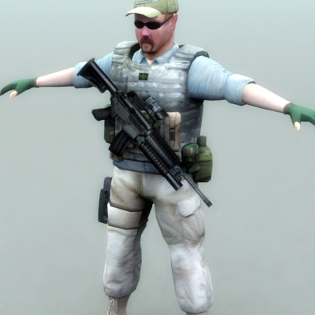 3d Model Military Rigged