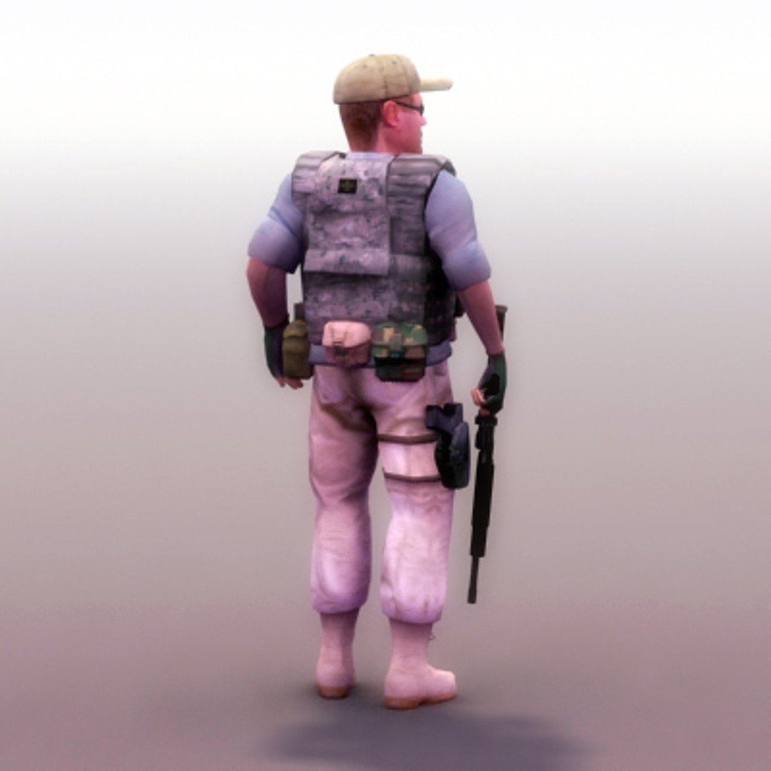 3d Model Military Rigged