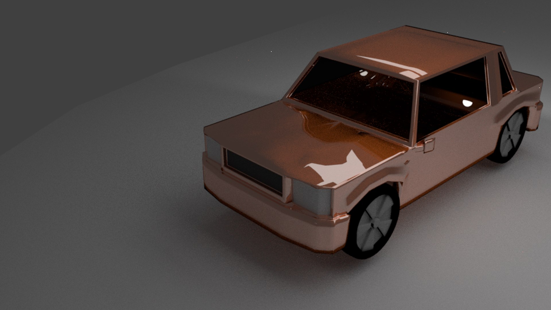 simple car 3d model