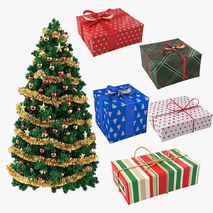 Christmas Tree and Presents Bundle