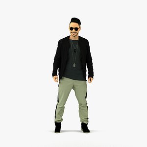 Smile man in grey trousers 0362