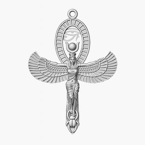 Egyptian cross 3D model