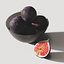 Black Tableware and Figs