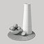 Black Tableware and Figs