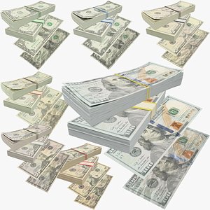 Dollars Bills Stacks and Banknotes Mega Collection