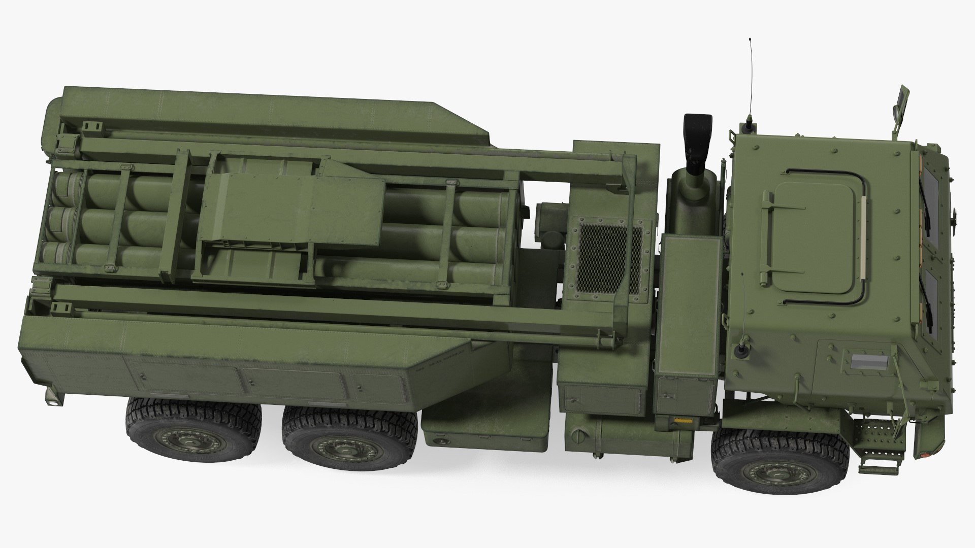 3D M142 High Mobility Artillery Rocket System Green Rigged - TurboSquid ...