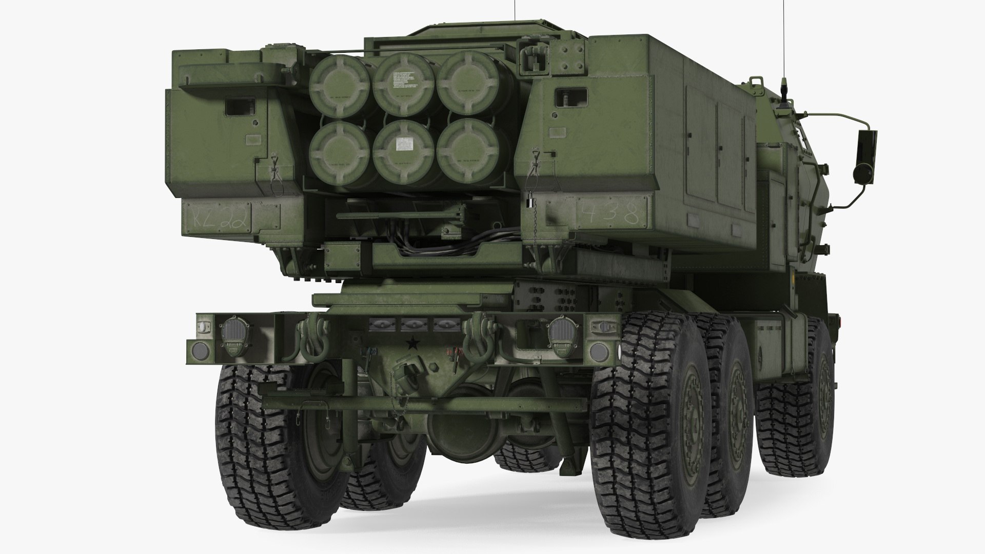 3D M142 High Mobility Artillery Rocket System Green Rigged - TurboSquid ...