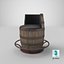 Barrel Bar Chair Dirty