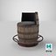 Barrel Bar Chair Dirty