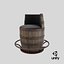 Barrel Bar Chair Dirty