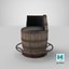 Barrel Bar Chair Dirty