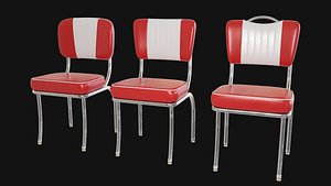 Chair Retro Diner Restaurant 50s