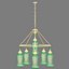 Canopy Designs Small Sara Glass Chandelier