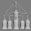Canopy Designs Small Sara Glass Chandelier